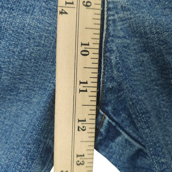 Lauren Jeans Ralph Lauren Crop Denim Womens Size 12 HIgh Rise Stretch Capri - Picture 15 of 16